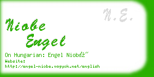 niobe engel business card